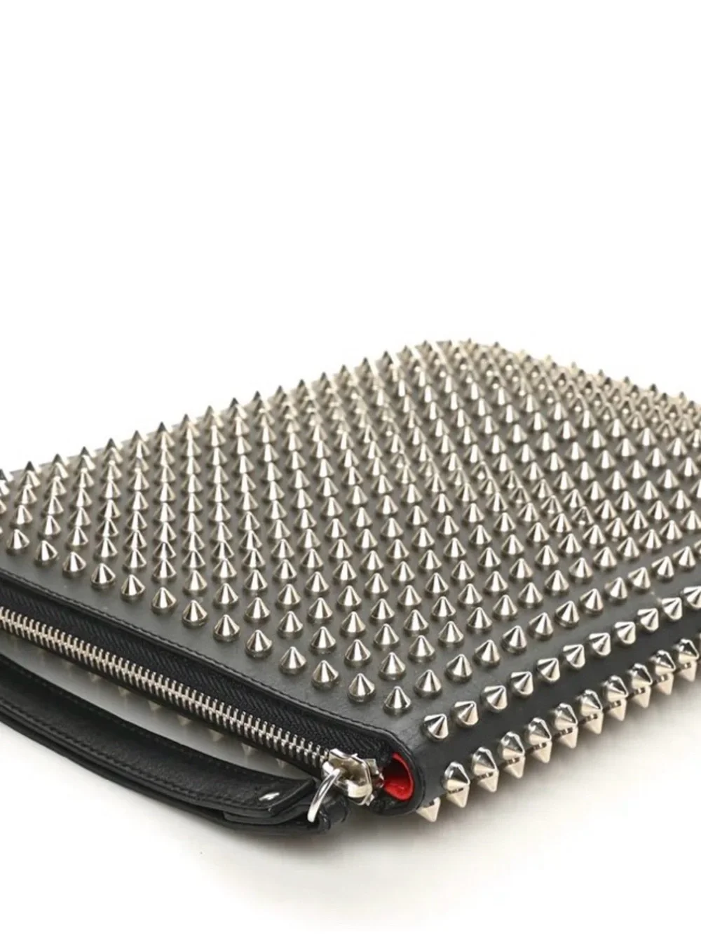 Christian Louboutin Red Leather Zip Case